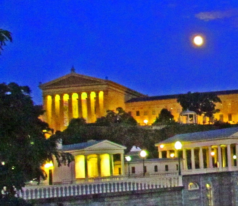Moon Over Philly Art Museum
